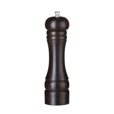 Dřevěný mlýnek na pepř, HENDI, Tmavé dřevo, ⌀57x(H)215mm | 469804